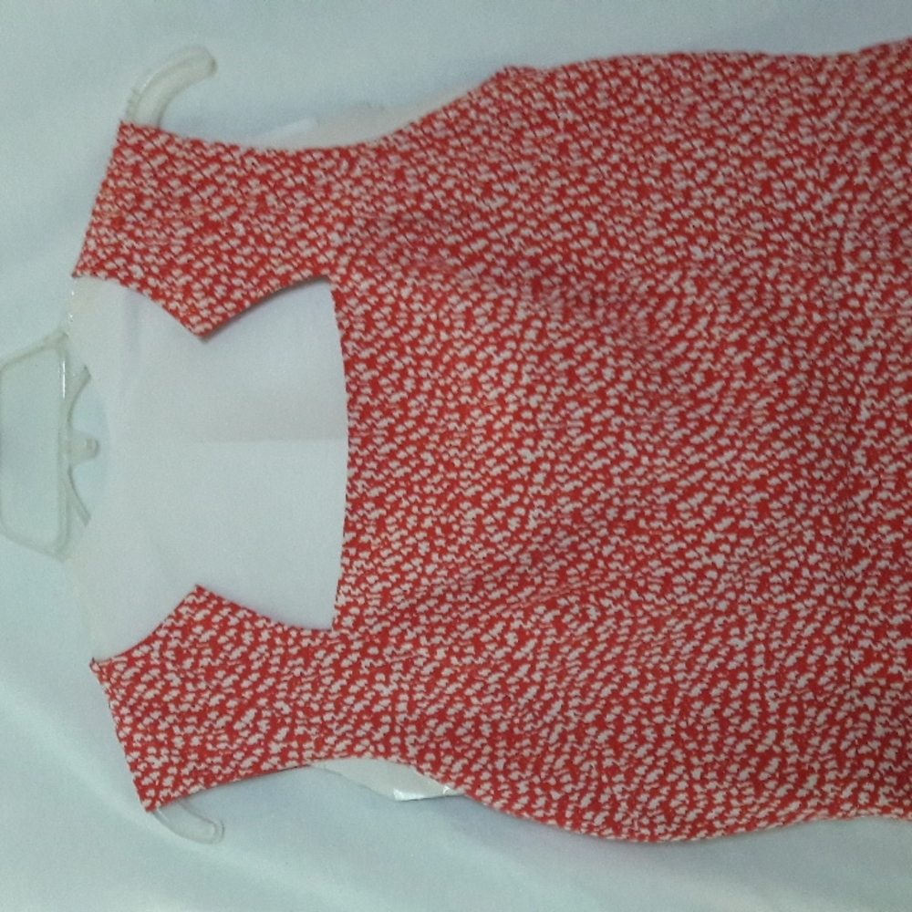 Vintage Pendelton Women  Dress Size 6 Petite  Red White Print Midi